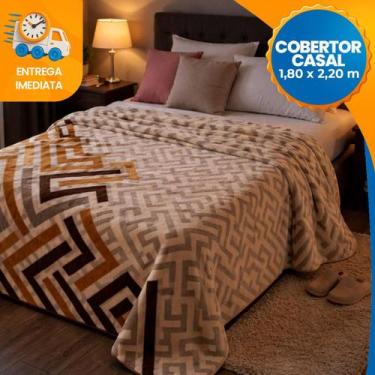 Imagem de Cobertor Manta de Casal Zurique Jolitex 180x220cm Microfibra