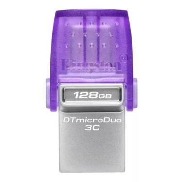 Imagem de Pendrive Kingston MicroDuo Datatraveler USB 3.2 3C 128GB