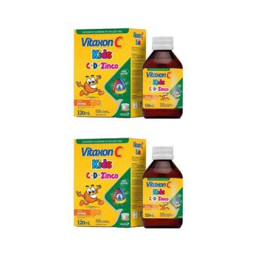 Imagem de Vitaxon Kids Vitamina C, D & Zinco Airela 120 ml - Kit 2 Un
