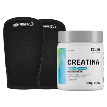 Imagem de Kit Cotoveleira 7mm Neoprene+ Creatina 300g Dux Treino Força Performance Musculacao-Unissex