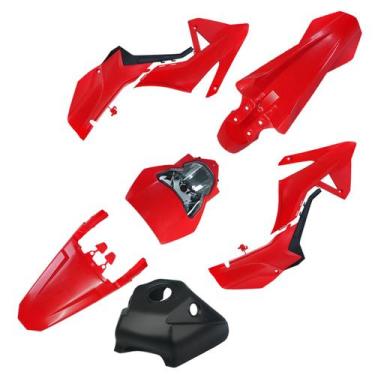 Imagem de Kit Carenagem C/ Farol Amx Adventure Xr 250 Tornado, Vermelho