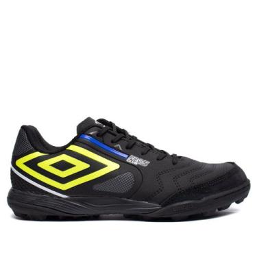 Imagem de Chuteira Society Umbro Pro 5 Bump Club Esportivo Preto/Verde, Preto, V