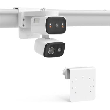 Imagem de OkeMeeo Suporte de calha para Tapo C246D, suporte sem broca para câmera de segurança Tapo C236/C216/C113/C420/C400/C400 KIT/C460