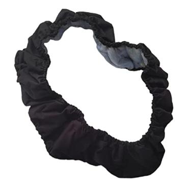 Imagem de Capa de de trampolim almofada de espuma dobrável de 36-40 polegadas para exercício de proteção de borda de jardim, PRETO, 38 polegadas