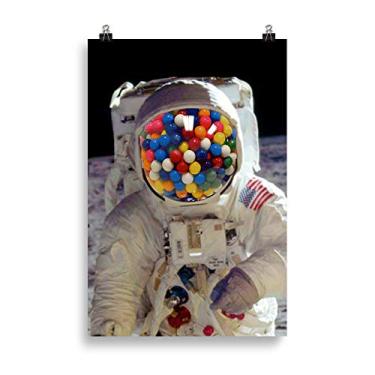 Imagem de Pôster de papel fosco melhorado Rubino Astronaut Bbble Gum