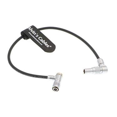 Imagem de Alvin's Cables Z CAM E2 Cabo de alimentação rotativo ângulo reto 2 pinos para 4 pinos fêmea ângulo reto para monitor de chaves