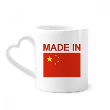Imagem de Feito na China Country Love Caneca café cerâmica copo de coração de vidro
