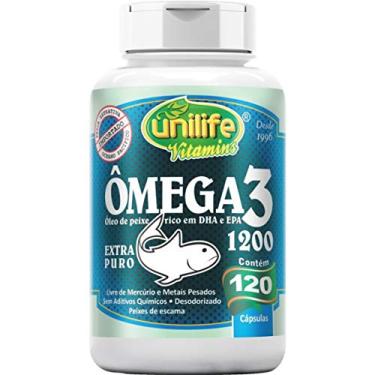 Imagem de 3 FRASCOS - Ômega 3-1200mg - 120 cáp - Óleo de Peixe - Unilife Combo
