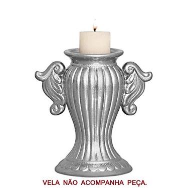 Imagem de Castiçal Romano Peq Ceramicas Pegorin Prata