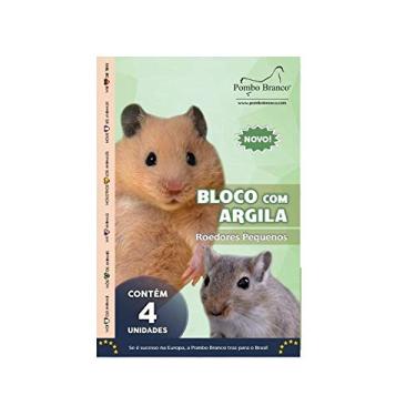 Imagem de Bloco Pombo Branco Roedores Argila - Tamanho P