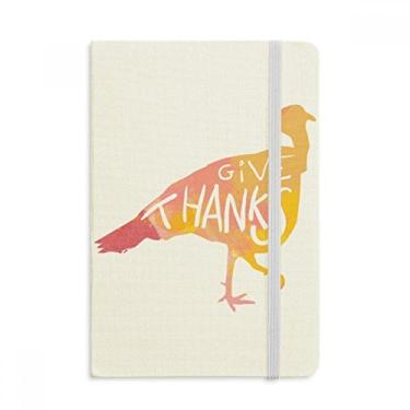 Imagem de Caderno de aquarela de peru para dia de Ação de Graças, capa dura para diário clássico A5
