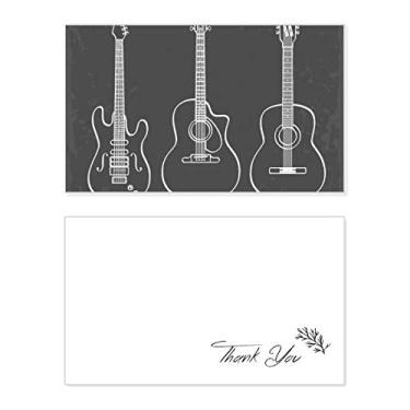Imagem de Violão, combinação de instrumentos musicais, cartão de agradecimento, aniversário, agradecimento de casamento