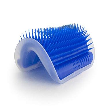 Imagem de Auto Escovamento de Parede para Gatos com Catnip - Azul