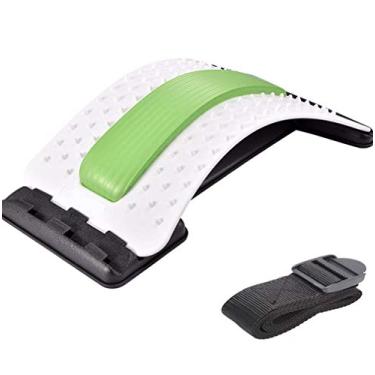 Imagem de Elástico nas costas Emoly – Alívio da dor lombar e superior nas costas, dispositivo de estiramento lombar, corretor de postura – suporte traseiro para cadeira de escritório | suporte