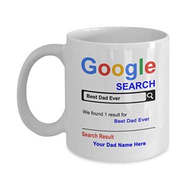 Imagem de SpreadPassion Caneca personalizada do papai - Caneca de presente do melhor pai - Presentes para o pai - ideia de presente para o pai - Caixa de cesta de presente do dia dos pais - Caneca personalizada do pai - para o pai de filha, filho, crianças