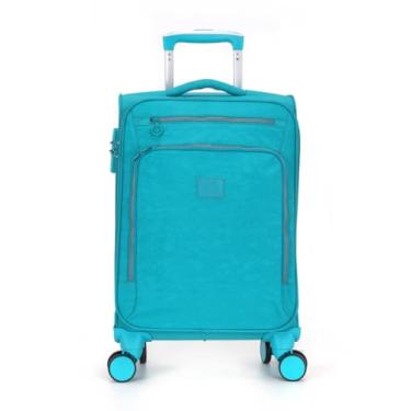 Imagem de Mala Bordo UP4YOU Crinkle Ny23 com rodinhas duplas e cadeado (Verde)