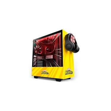 Imagem de Gabinete Gamer NZXT H510i Rivals Edição Limitada, Mid Tower, RGB, ATX, Lateral em Vidro Lateral, Amarelo - CA-H510I-MH-RV