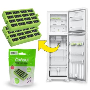 Imagem de Kit 2 Filtro Bem Estar Consul para Geladeira Antiodor Desodorizador e AntiBactéria W10515645