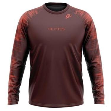 Imagem de Camiseta Manga Longa Unissex Pilates Tecnodots Vinho-Masculino