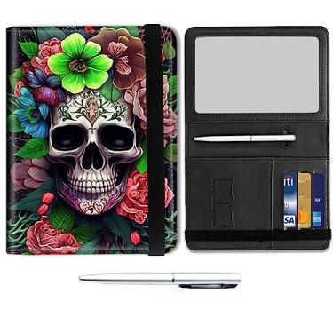 Imagem de Combo porta-passaporte e cartão de vacina, carteira de viagem de couro, porta-passaporte, capa com compartimento para cartão de vacinação CDC, protetor organizador de documentos de viagem para homens