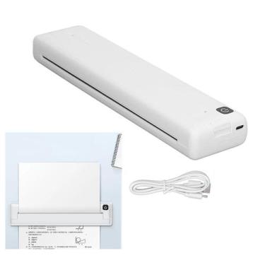 Imagem de Impressora Termica A4 Bluetooth Celular App USB Bateria Recarregavel P