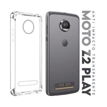 Imagem de Capa Anti Shock Transparente Para Moto Z2 Play Xt1710 5.5 - Luiza Cell
