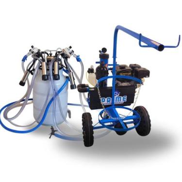 Imagem de Ordenhadeira Móvel Motor A Gasolina, Conjunto Duplo Acoplado (para dua