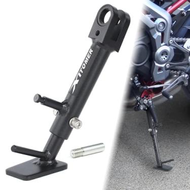 Imagem de Xitomer Suporte lateral ajustável para motocicleta de 0-3 '' adequado para Z900 / ABS 2017 2018 2019 2020 2021 2022 2023 2024, Z900 SE 2023-2024, Z800 2016-2018 Suporte lateral de pé ajustável