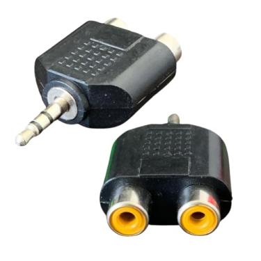 Imagem de Conector Para Cabo P2 Macho X Rca Adaptador P2 M Para Rca