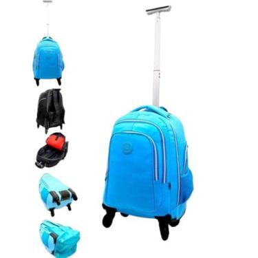 Imagem de Mochila De Rodinha Grande Mochilete De Bordo Viagem Escolar - Vozz, Az