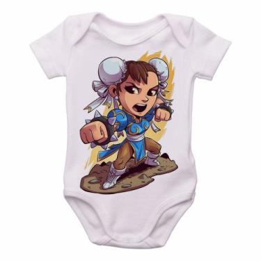 Imagem de body nenê criança roupa bebê Chun Li Street Figther - Empório Dutra, P