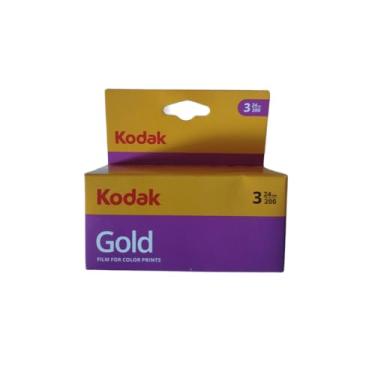 Imagem de Kodak Filme 6033971 Gold 200 (Roxo/Amarelo) - 3 Rolos - 24 Exposições por Rolo