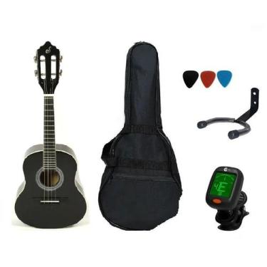 Imagem de Kit Cavaco Acústico Giannini CS14 Preto + Acessórios