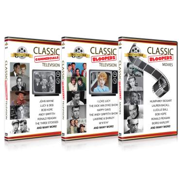 Imagem de Hollywood Best! Classic Bloopers 3-DVD Set - The Beatles, Bob Hope, Dick Van Dyke, Red Skelton, Penny Marshal, Henry Winkler, William Shatner, Alan Alda, Ron Howard, Leonard Nemoy, Lucille Ball