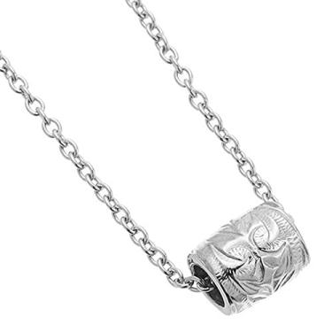 Imagem de piena Colar havaiano feminino, hipoalergênico, cirúrgico, aço inoxidável, 316L, rolagem de barril, pingente de folha, Metal, Sem Pedra Preciosa