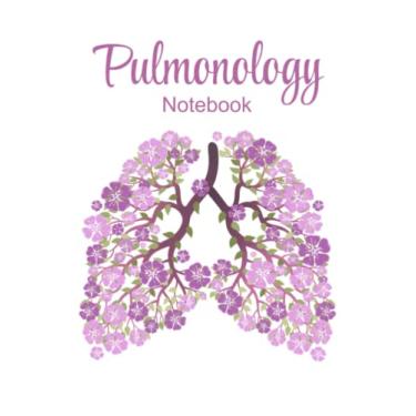 Imagem de Pulmonology Notebook: Purple Flowered Lungs on White Background | College Ruled Composition Notebook for Nursing Medical & Pulmonology Students & Professionals | 100 Blank Lined Pages