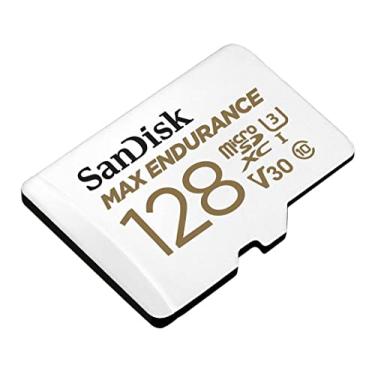 Imagem de SanDisk Cartão MicroSDXC De 128 GB Max Endurance Com Adaptador Para Câmeras De Segurança Doméstica E Câmeras Dash - C10, U3, V30, 4K UHD, Cartão Micro SD - Sdsqqvr-128G-Gn6Ia