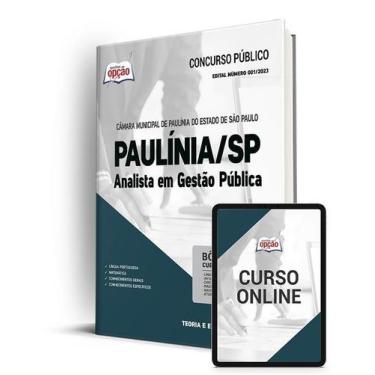Imagem de Apostila Câmara de Paulínia - SP - Analista em Gestão Pública - Aposti