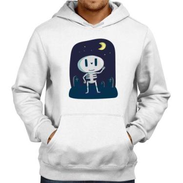 Imagem de Moletom Esqueleto - Foca na Moda, Branco, M