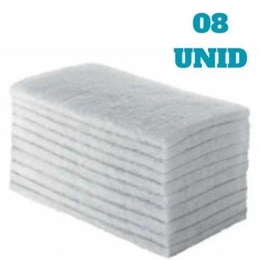 Imagem de Fibra Branca Para Limpeza Não Abrasivo 08 UNID - MOP
