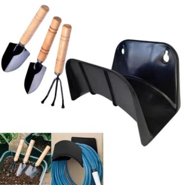 Imagem de Kit Suporte Para Mangueira + 3 Ferramentas Para Jardinagem - JW SHOP