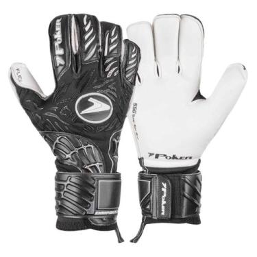 Imagem de Luva De Goleiro Profissional Champion 8 Extended Poker , 11, Preto