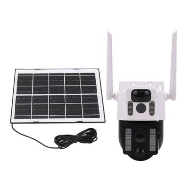Imagem de Câmeras de Segurança 4MP 2K Movidas a Energia Solar Com Função PTZ Em Tempo Real, Conversação Bidirecional, Suporte 4G, Sem Assinatura, Painel Solar para Casa