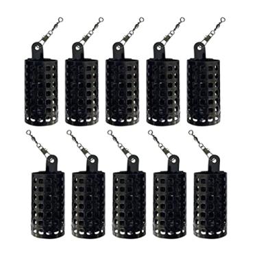 Imagem de Gaiola de isca de pesca de metal para carpa, alimentador, suporte de isca, cesta de armadilha, 10 peças, 20 g, gaiola de isca de pesca