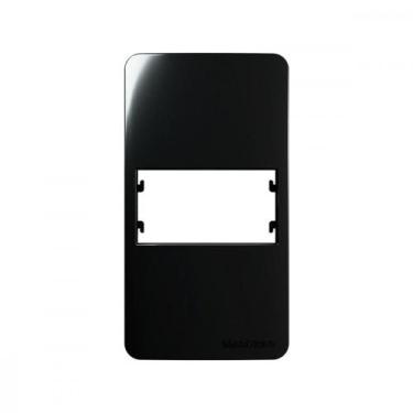 Imagem de Placa Para Condulete Margirius Sleek 3/4 Preta (1Modulo Horizontal) Co
