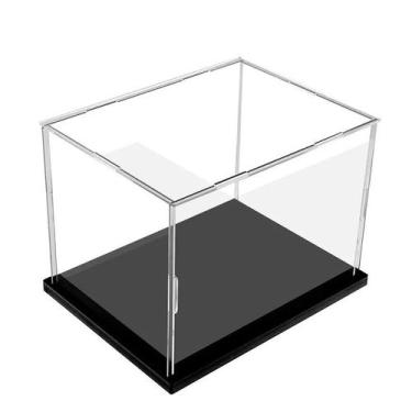 Imagem de Caixa De Bancada De Vitrine De Acrílico Preto Para Brinquedos Colecion
