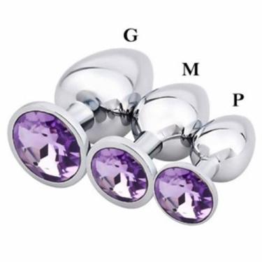 Imagem de Plug Anal de Aço Joia Brilhante - D Toys, P