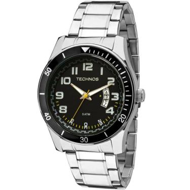 Imagem de Relógio TECHNOS masculino analógico prata 2115KSL/1Y