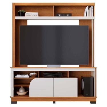 Imagem de Estante Home Theater Belaya para TV até 65 - Colibri, Freijó/Off White