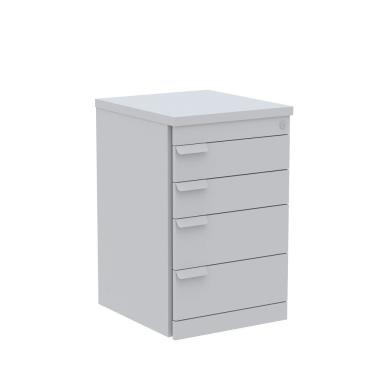 Imagem de Gaveteiro Volante 04 Gavetas Corporativa Cinza